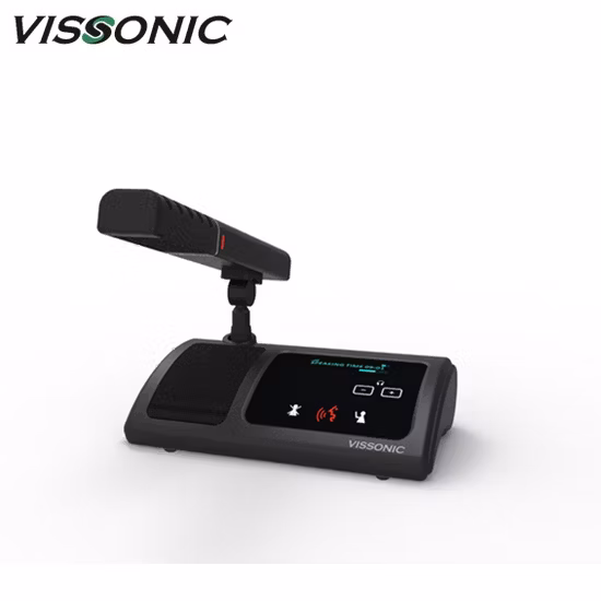 Vissonic WiFi Wireless Digital Network Diskussionskonferenzsystem, steckbares Mikrofon für Delegierteneinheit mit berührbarer Schnittstelle