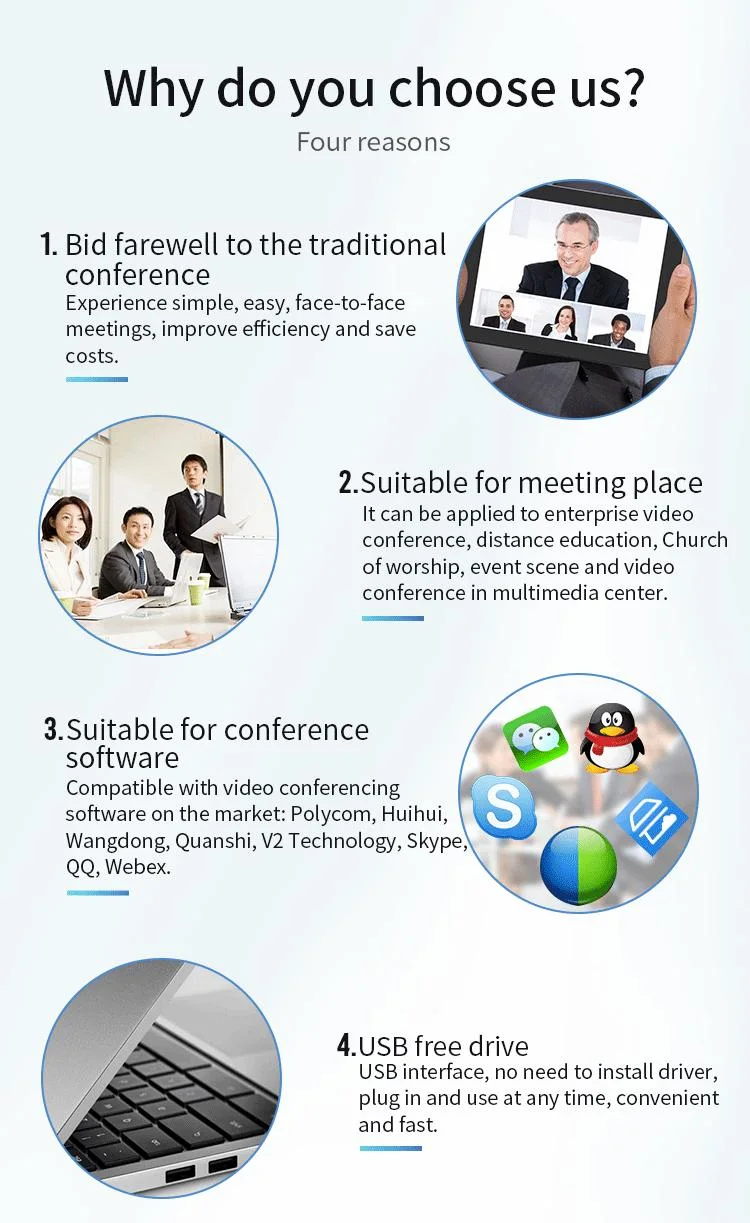 Best Online Meeting 1080P HD Definition Video Conferencing Equipment Conference System Solution for Meeting Room