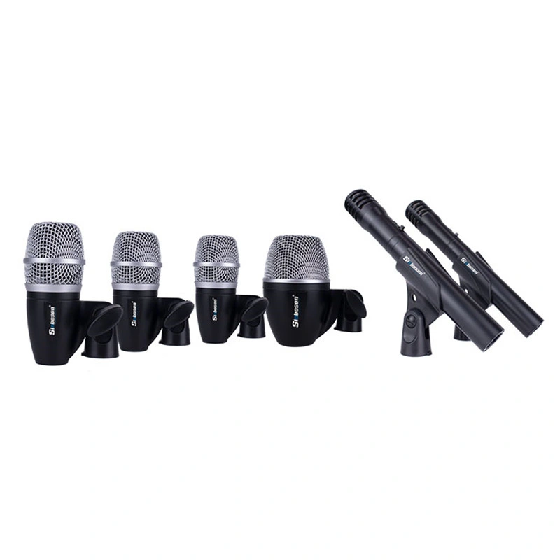 6 Pieces Drum Microphone Set Professional Drum Microphone Kit Pgdmk6