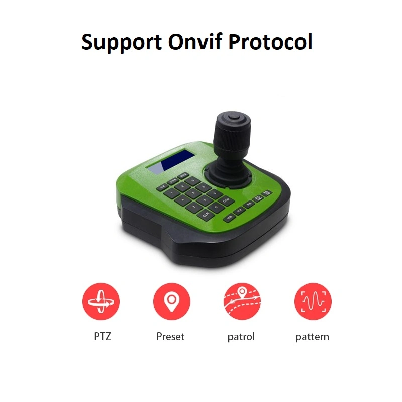 Support Onvif Protocol 4D Joystick Keyboard IP PTZ Controller