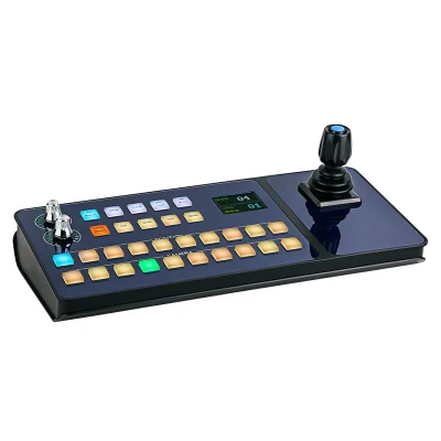 Günstiger 4D-PTZ-Joystick-Tastatur-Controller mit RS422/RS232/RS485-Controller für Ndi PTZ Vmix-Kamera